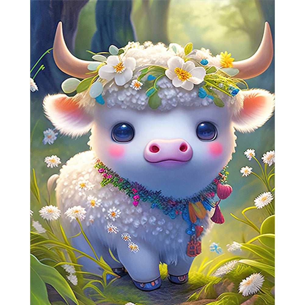 Zodiac Sign - Ox - 11CT Stamped Cross Stitch 40*50CM