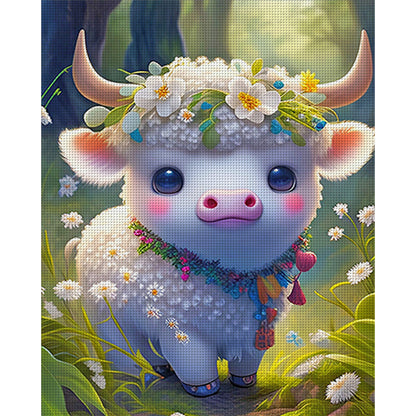 Zodiac Sign - Ox - 11CT Stamped Cross Stitch 40*50CM