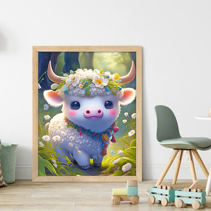 Zodiac Sign - Ox - 11CT Stamped Cross Stitch 40*50CM