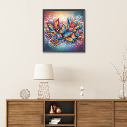 Butterfly - Special Shaped Drill Diamond Painting 30*30CM