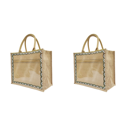 Linen Tote Bags Waterproof Daily Utility Bag for Grocery/School/Travel/Study/Gym