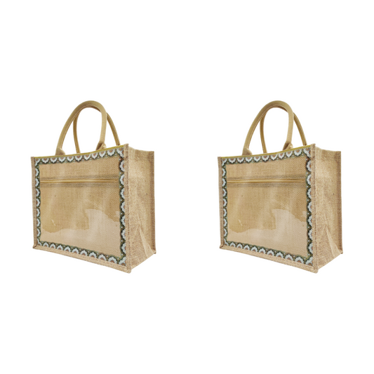 Linen Tote Bags Waterproof Daily Utility Bag for Grocery/School/Travel/Study/Gym