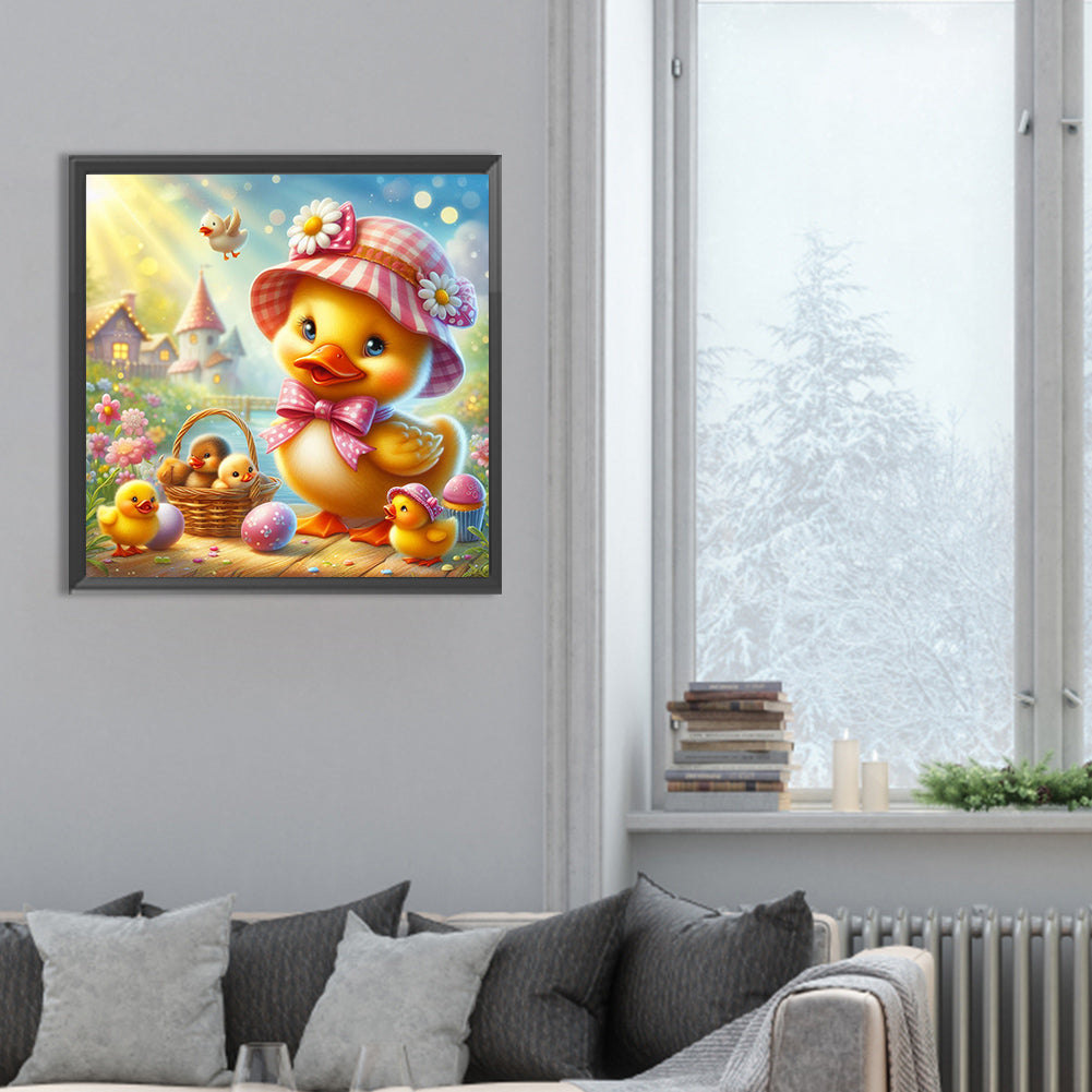 Little Yellow Duck - Full Round Drill Diamond Painting 30*30CM