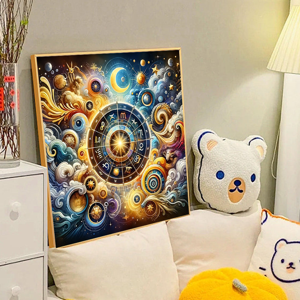 Twelve Constellations From Another World - Full Round Drill Diamond Painting 40*40CM