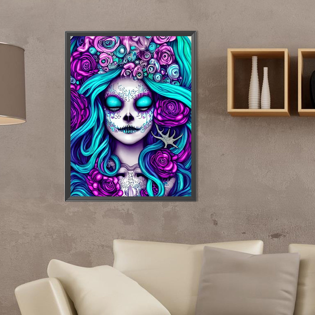 Undead Lady - Full Round Drill Diamond Painting 30*40CM