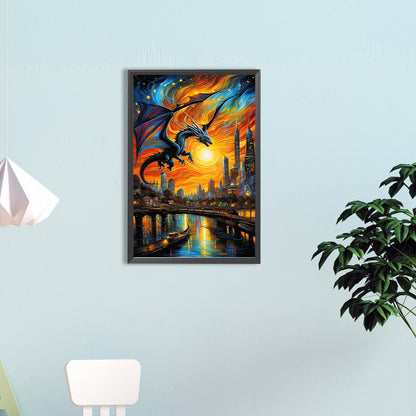 Flying Dragon - Full Round Drill Diamond Painting 40*60CM