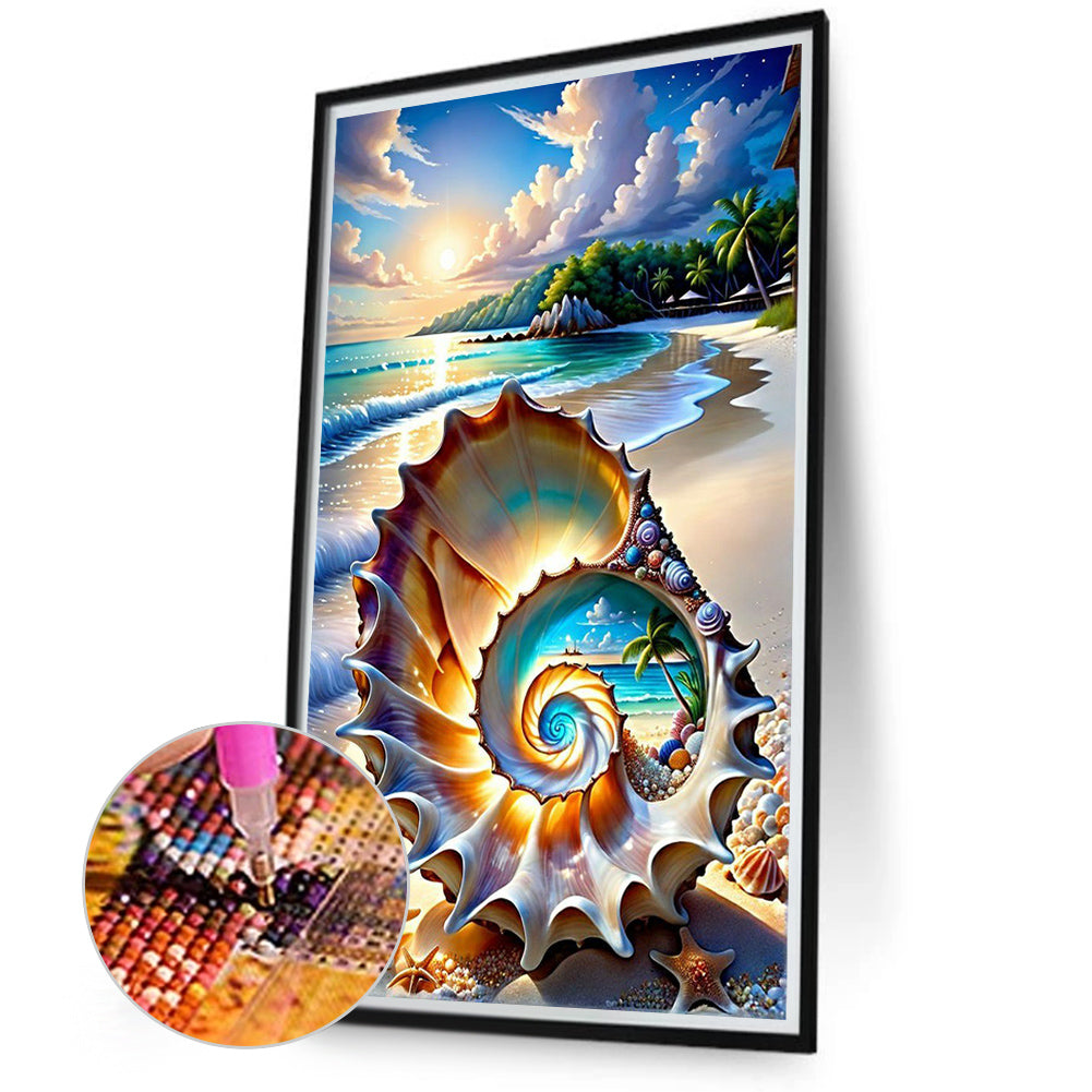 Fantasy Shell - Full Round Drill Diamond Painting 40*70CM