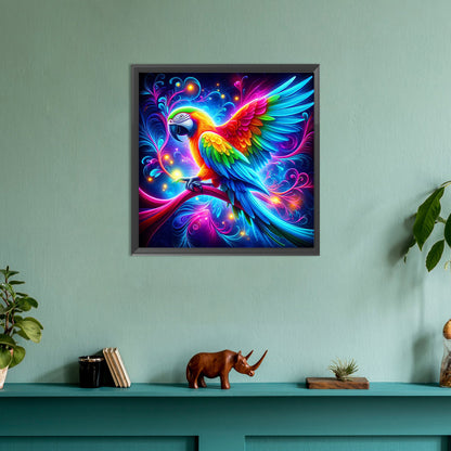 Ambiance Parrot - Full Round Drill Diamond Painting 30*30CM