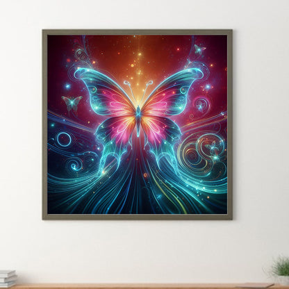 Fantasy Butterfly - Full Round Drill Diamond Painting 30*30CM