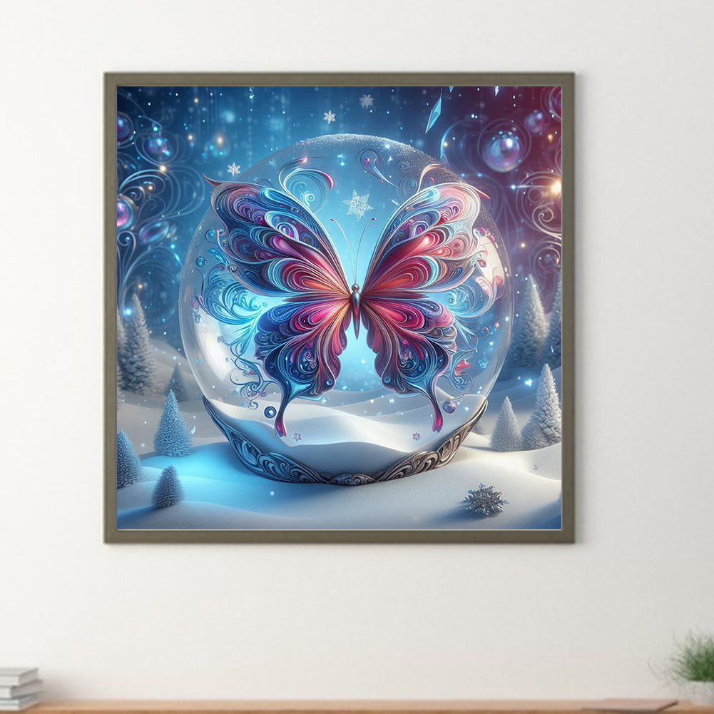 Fantasy Butterfly - Full Round Drill Diamond Painting 30*30CM