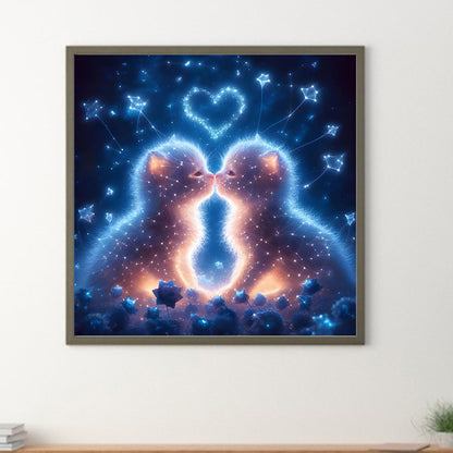 Kitten - Full Round Drill Diamond Painting 30*30CM