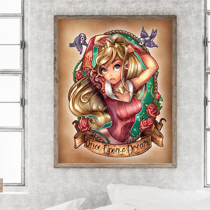 Sleeping Beauty Once Upon A Time There Was A Dream - Full Round Drill Diamond Painting 40*50CM