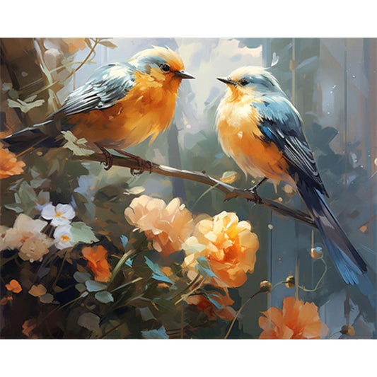 Bird On Branch - Full Square Drill Diamond Painting 50*40CM