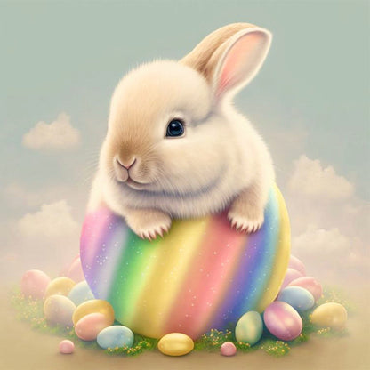 Easter Bunny - Full Round Drill Diamond Painting 30*30CM