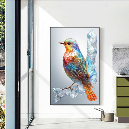 Bird On Branch - Full Round Drill Diamond Painting 40*60CM