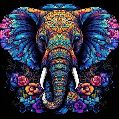 Color Elephant - Full Square Drill Diamond Painting 45*45CM