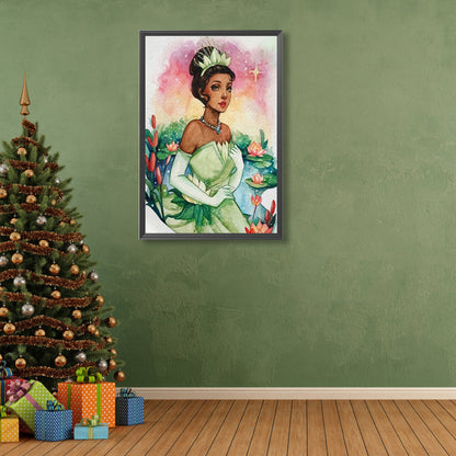 Watercolor Princess - Full Round Drill Diamond Painting 40*60CM