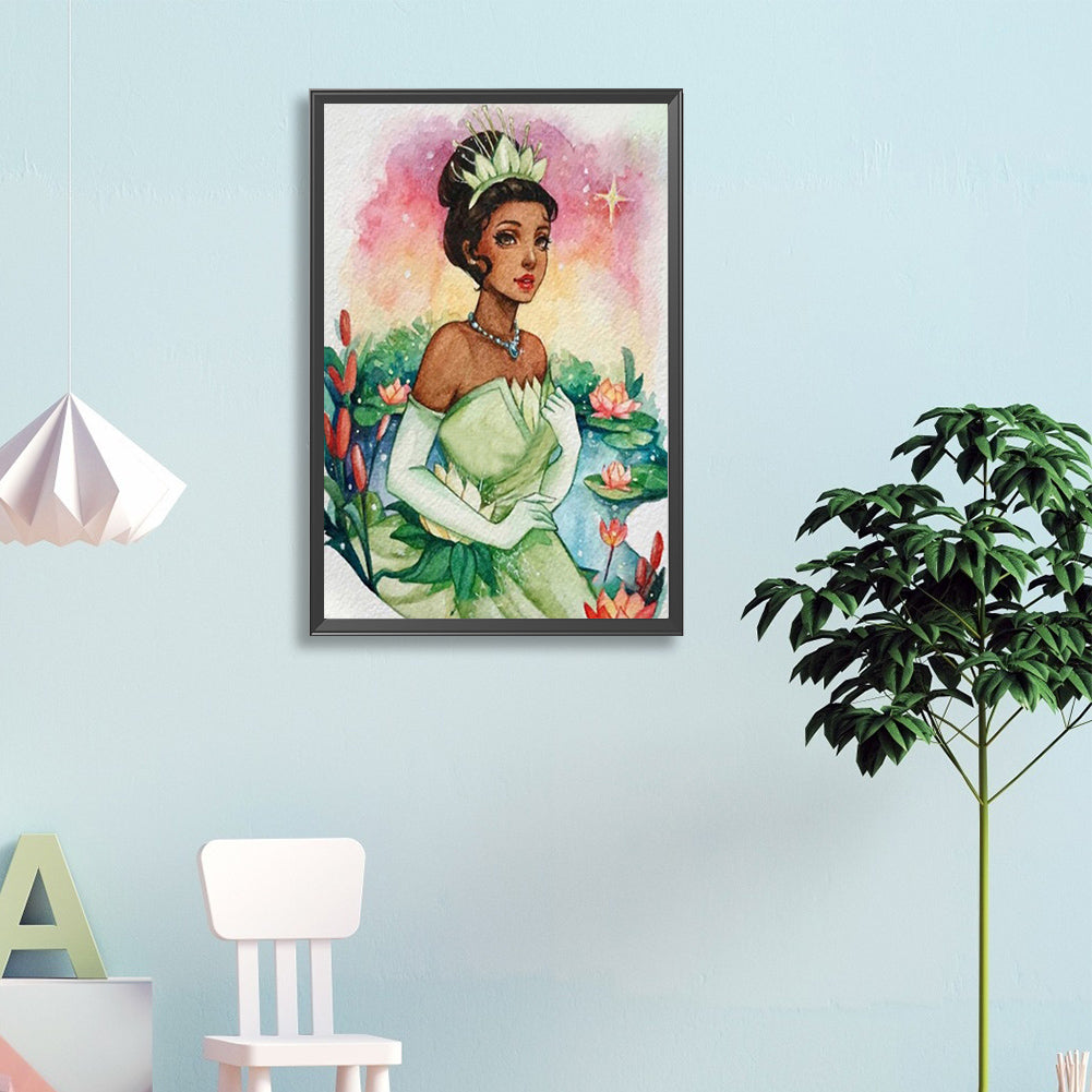 Watercolor Princess - Full Round Drill Diamond Painting 40*60CM