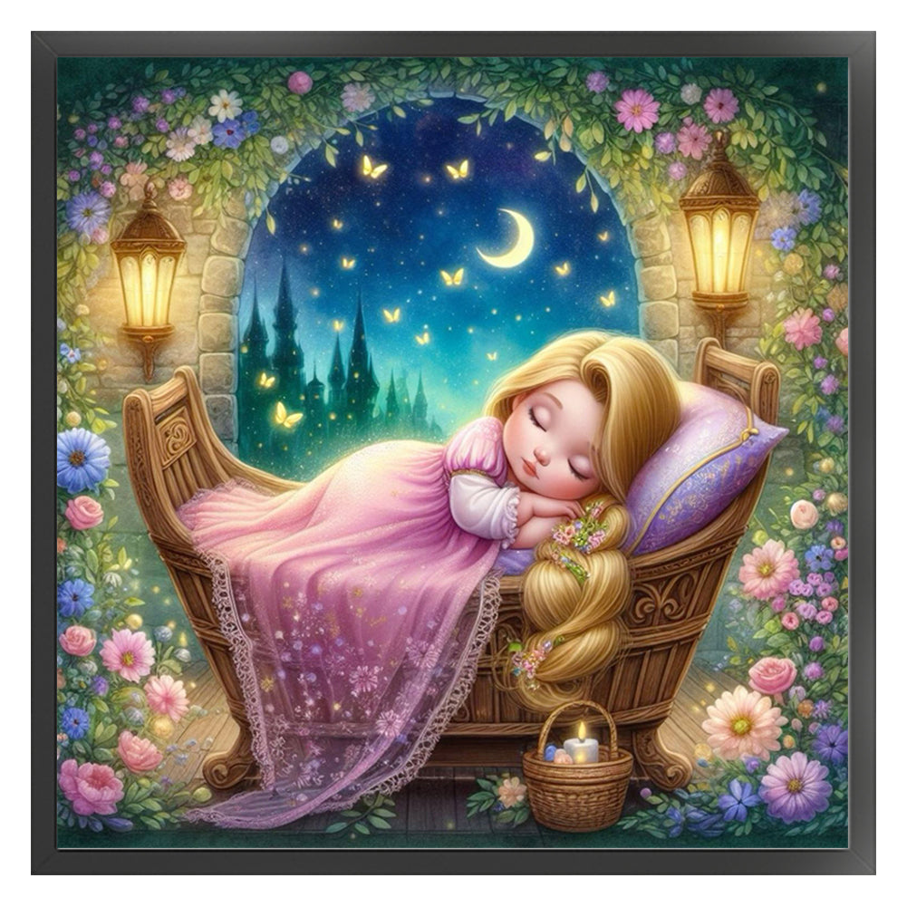 Disney - Rapunzel - 18CT Stamped Cross Stitch 30*30CM