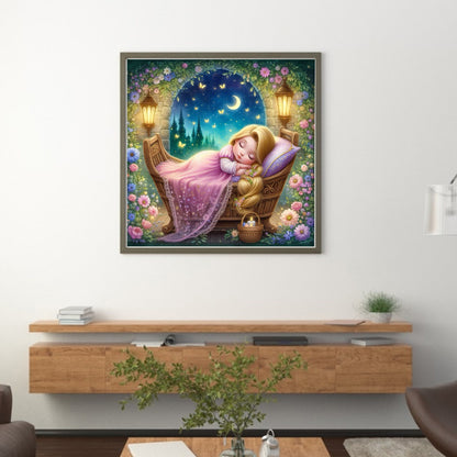 Disney - Rapunzel - 18CT Stamped Cross Stitch 30*30CM