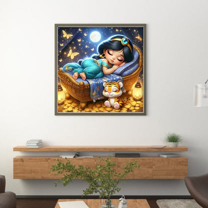 Disney-Princess Jasmine - 18CT Stamped Cross Stitch 30*30CM