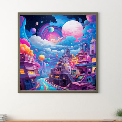 Fantasy World¡¤Planet Night - Full Round Drill Diamond Painting 30*30CM