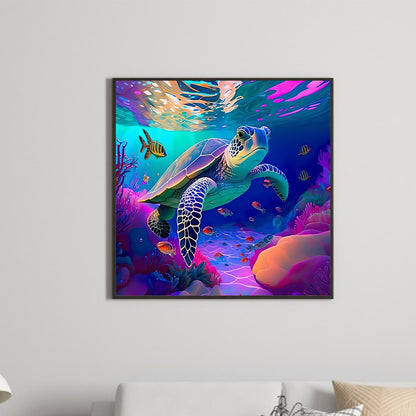 Two Turtles - Full Round Drill Diamond Painting 30*30CM