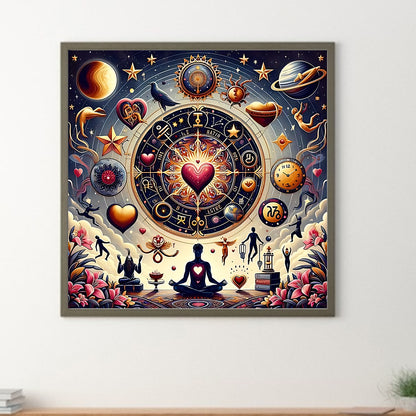 Zodiac Carousel - Full Round Drill Diamond Painting 30*30CM