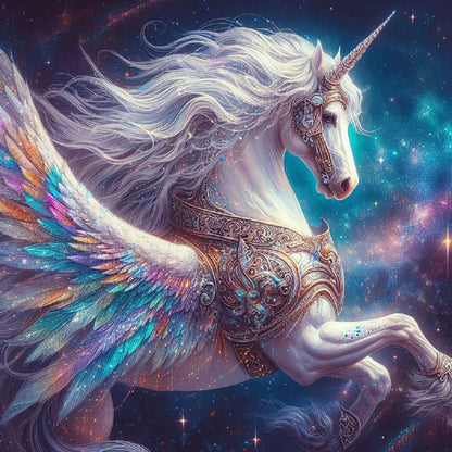 Unicorn - Full Round Drill Diamond Painting 30*30CM