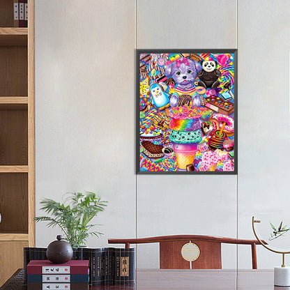 Dim Sum Dog - Full Round Drill Diamond Painting 40*50CM