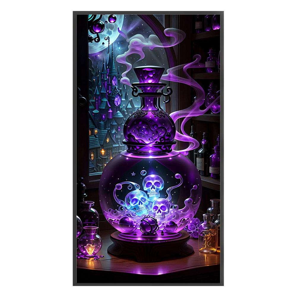 Potion Bottle - 11CT Stamped Cross Stitch 40*75CM