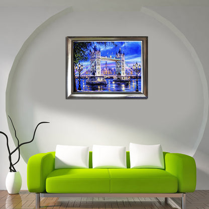 Tower Bridge - Full Round Drill Diamond Painting 40*30CM