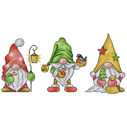 Winter Dwarf - 14CT Stamped Cross Stitch 35*19CM(Joy Sunday)