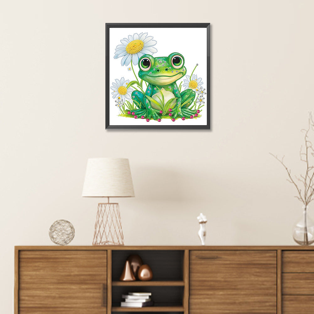 Pond Frog - Special Shaped Drill Diamond Painting 30*30CM
