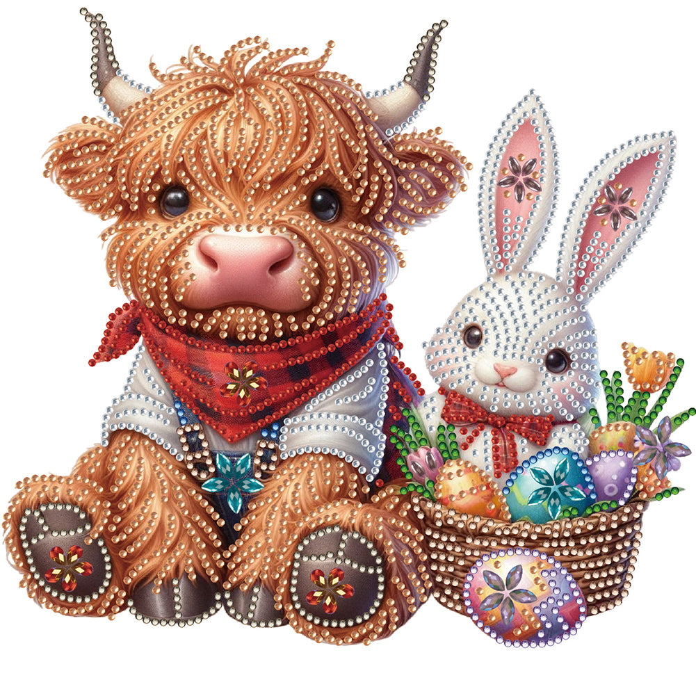 Highland Yak - Special Shaped Drill Diamond Painting 30*30CM