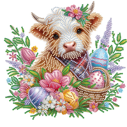 Highland Yak - Special Shaped Drill Diamond Painting 30*30CM
