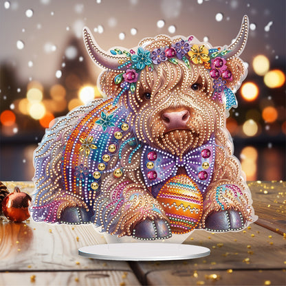 Special Shaped Yak Desktop Diamond Painting Gift for Beginner Kids (Yak Egg)