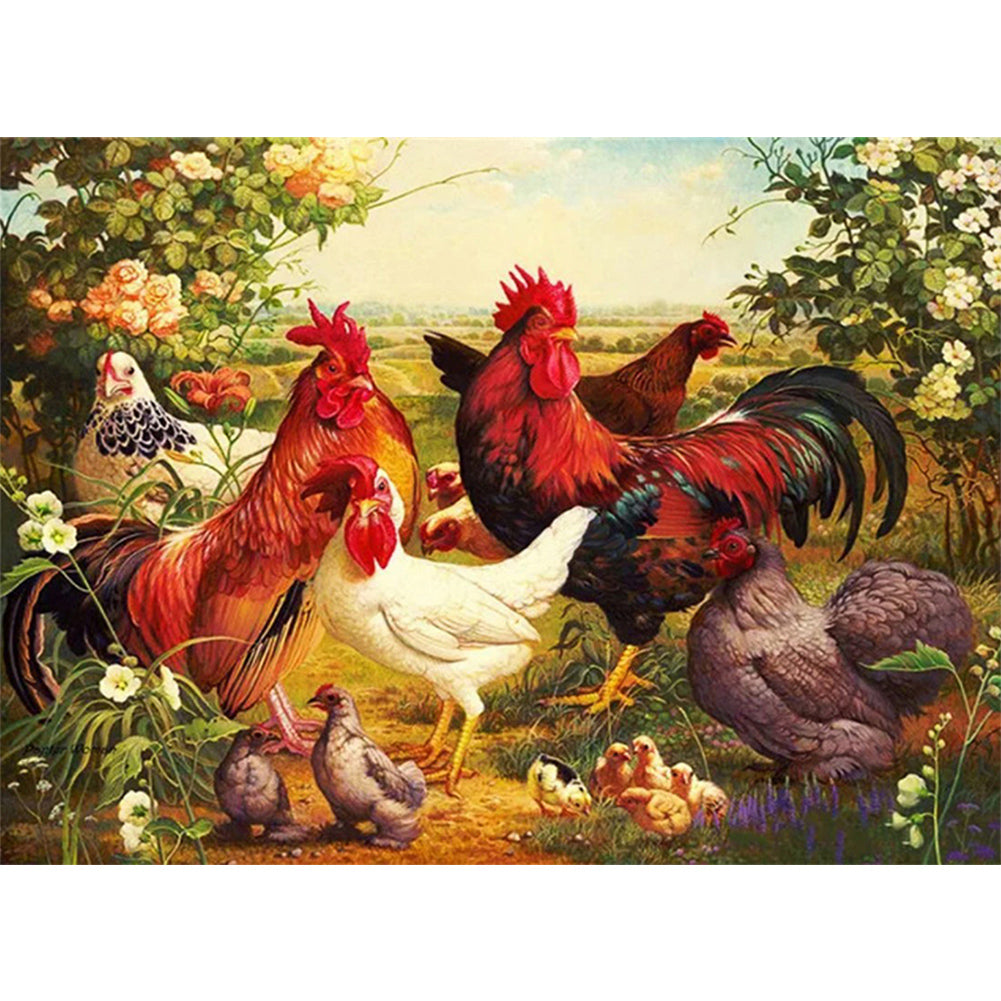 Chick - Full Round Drill Diamond Painting 55*40CM