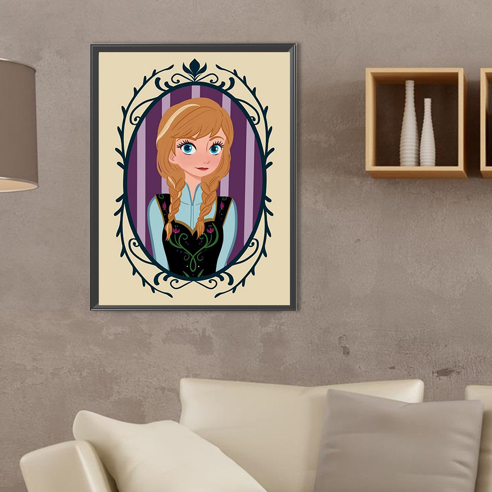 Disney Princess-Princess Anna - Full Square Drill Diamond Painting 30*40CM