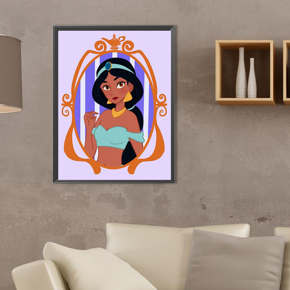 Disney Princess-Princess Jasmine - Full Square Drill Diamond Painting 30*40CM