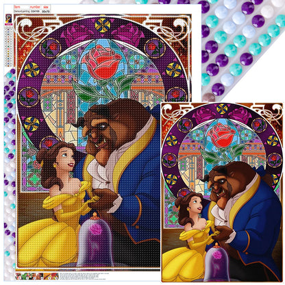 Beauty And The Beast - Full Round Drill Diamond Painting 50*70CM