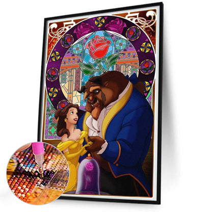 Beauty And The Beast - Full Round Drill Diamond Painting 50*70CM