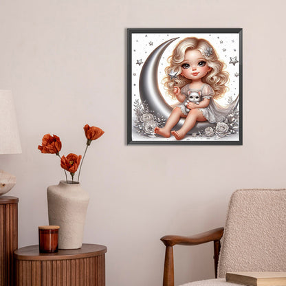 Angel Girl - Full Round Drill Diamond Painting 30*30CM
