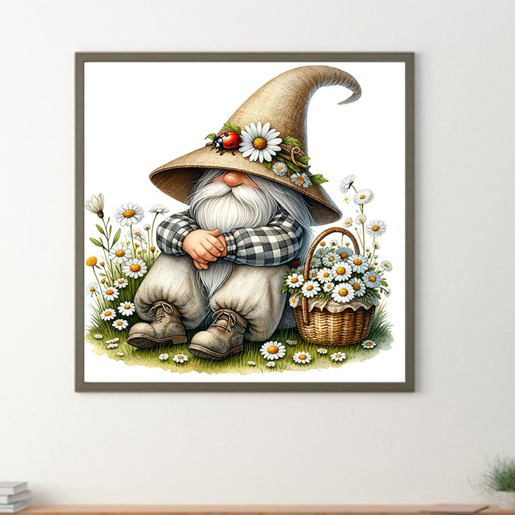 Spring Gnome Gardener - Full Square Drill Diamond Painting 40*40CM