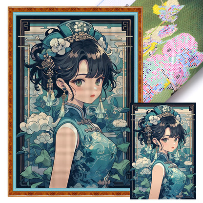 Girl - 11CT Stamped Cross Stitch 40*60CM