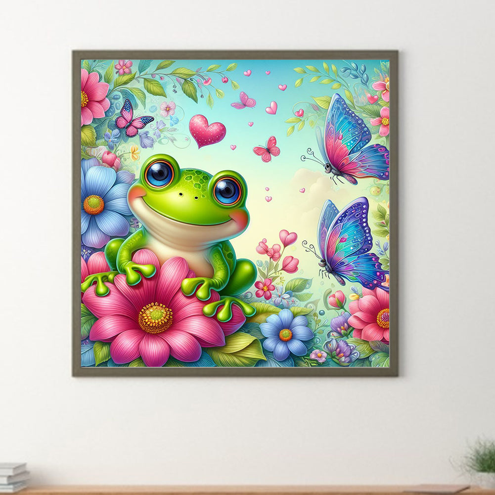 Flower Frog - Full Round Drill Diamond Painting 30*30CM