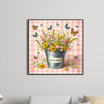 Flowers - Full Round Drill Diamond Painting 30*30CM