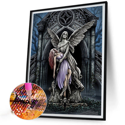 Sad Angel - Full Round Drill Diamond Painting 40*50CM