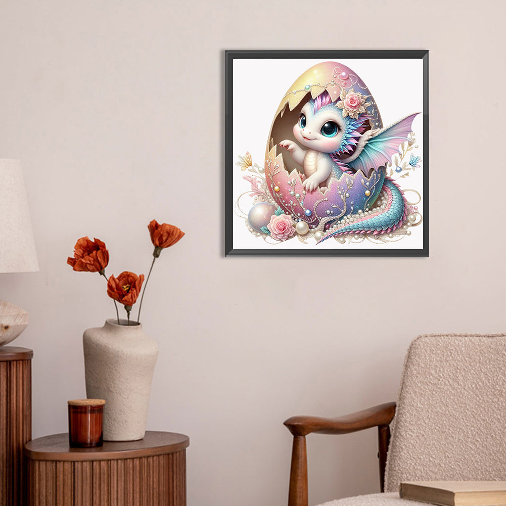 Gem Dinosaur Egg - Full Round Drill Diamond Painting 30*30CM