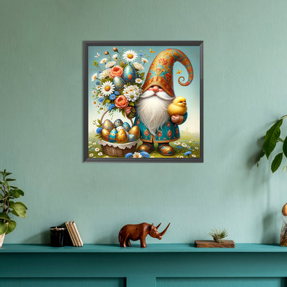 Easter Flower Gnome - Full Round Drill Diamond Painting 30*30CM